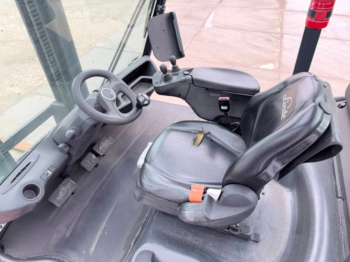Forklift Linde H60T-03 - Duplex for sale, Linde H60T-03 - Duplex model 2019 imported from Europe, the best site for selling trucks and heavy equipment in Egypt
