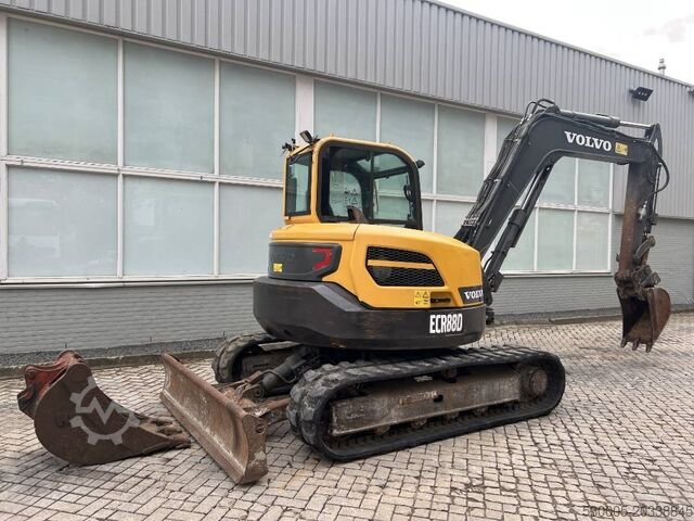 Volvo excavator for sale, Volvo ECR88D model 2016, imported from Europe, the best website for selling trucks and heavy equipment in Egypt