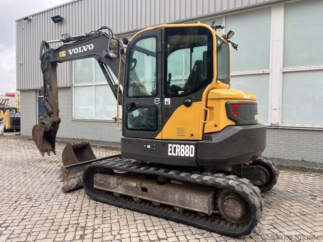 Volvo excavator for sale, Volvo ECR88D model 2016, imported from Europe, the best website for selling trucks and heavy equipment in Egypt