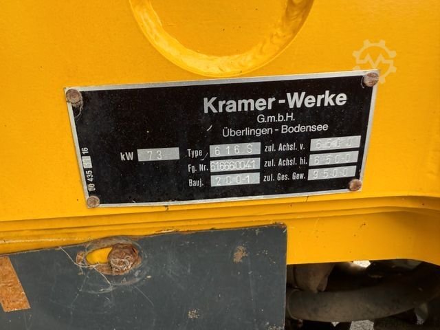 KRAMER loader for sale, KRAMER 616 model 2001, imported from Europe, the best site for selling trucks and heavy equipment in Egypt