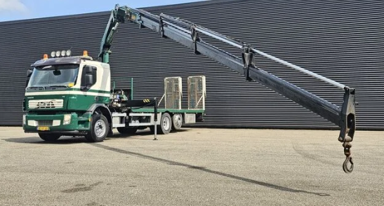 Volvo crane for sale, Volvo FE320 model 2007 imported from Europe, the best site for selling trucks and heavy equipment in Egypt